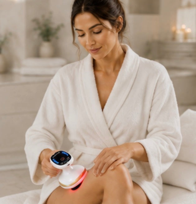 Elektrischer Cellulite Massagegerät mit Wärmefunktion &amp; LED Lichttherapie