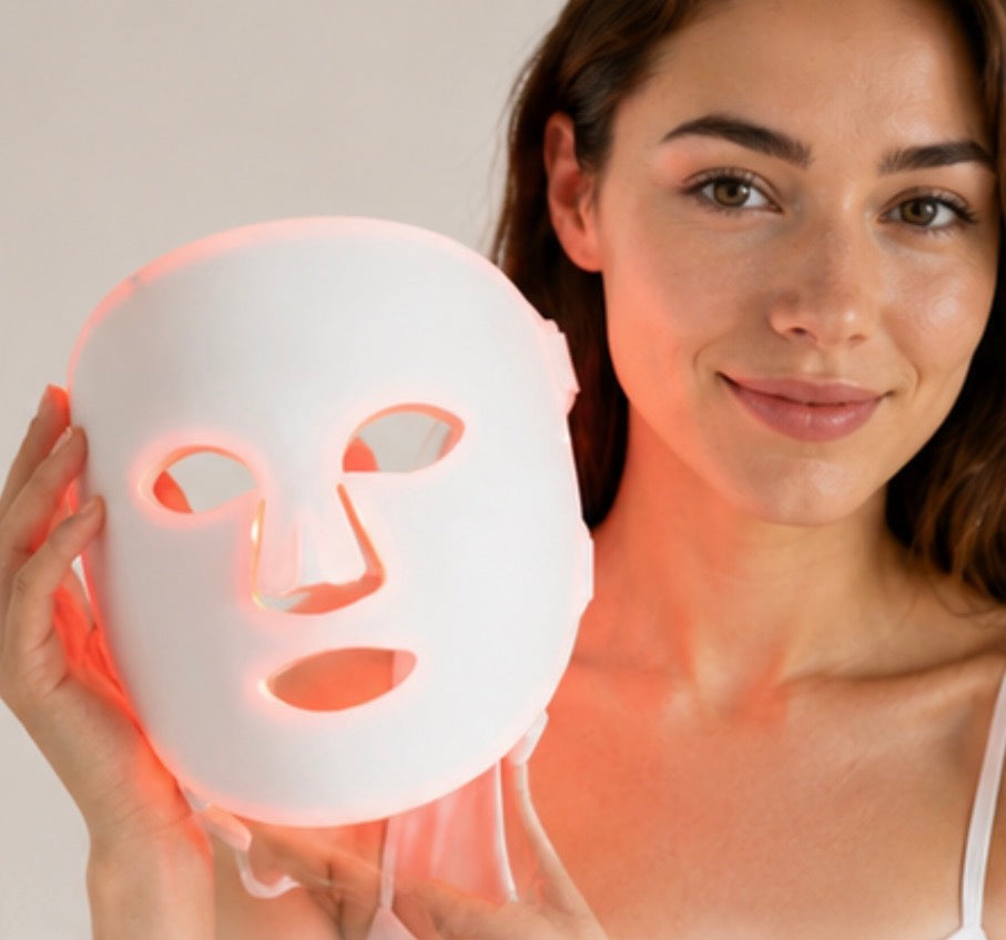 LED Lichttherapie Gesichtsmaske – Anti Aging Hautpflege Maske für Zuhause