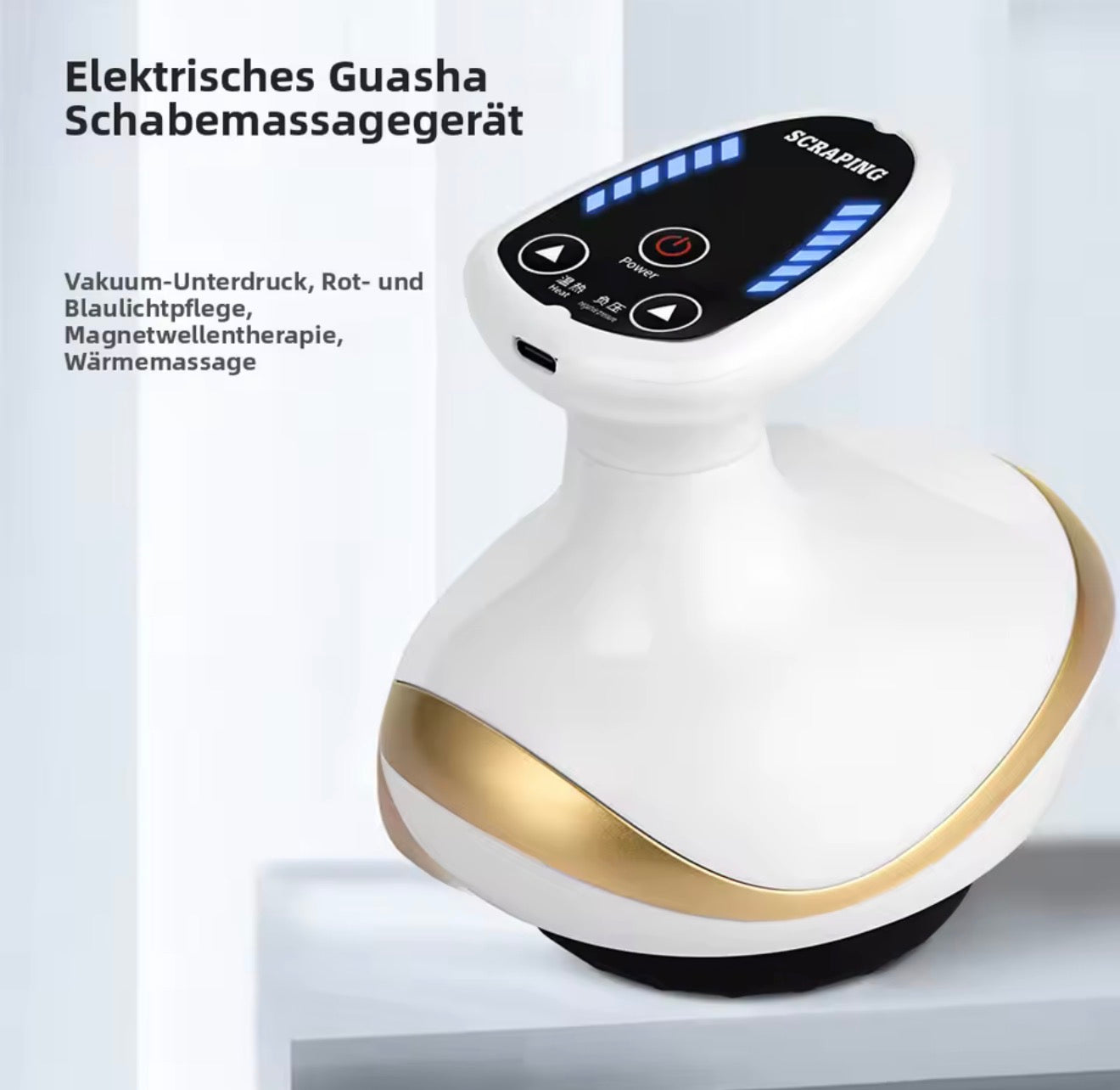Elektrischer Cellulite Massagegerät mit Wärmefunktion &amp; LED Lichttherapie